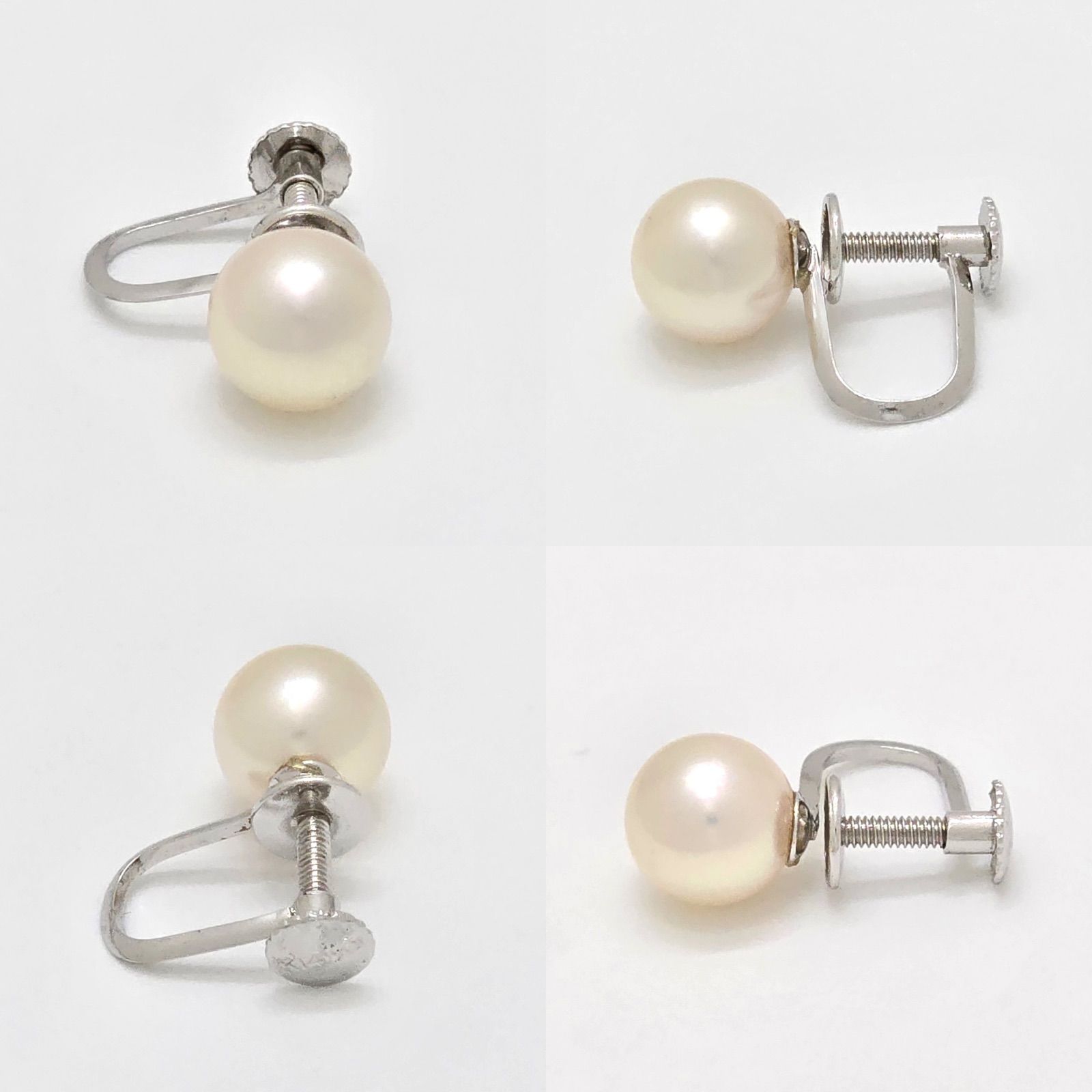 あこや真珠 アコヤパール ネックレス イヤリング セット 本真珠 一珠