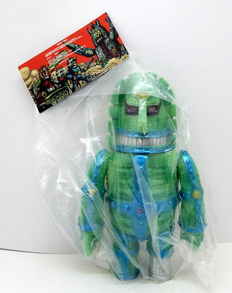 MONSTOCK 杉山実 伝説岩人 ジャイアント・モアイロボ 蓄光成型/緑/青