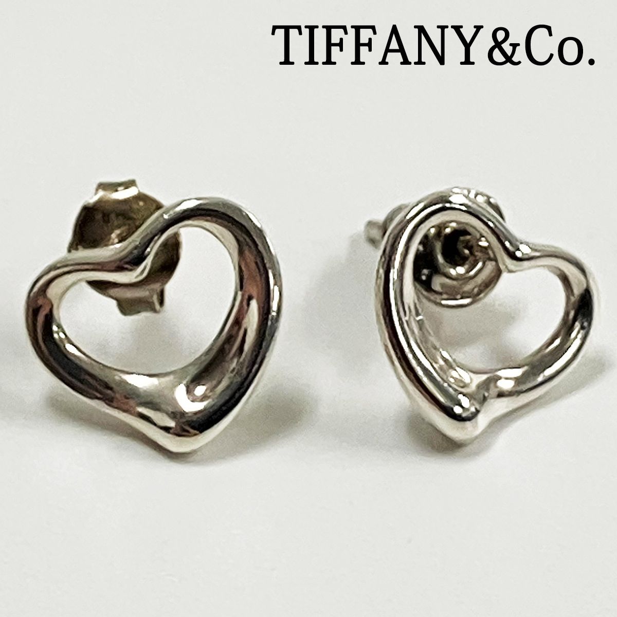 TIFFANY&Co. ティファニー オープンハート ピアス 925 ポスト585