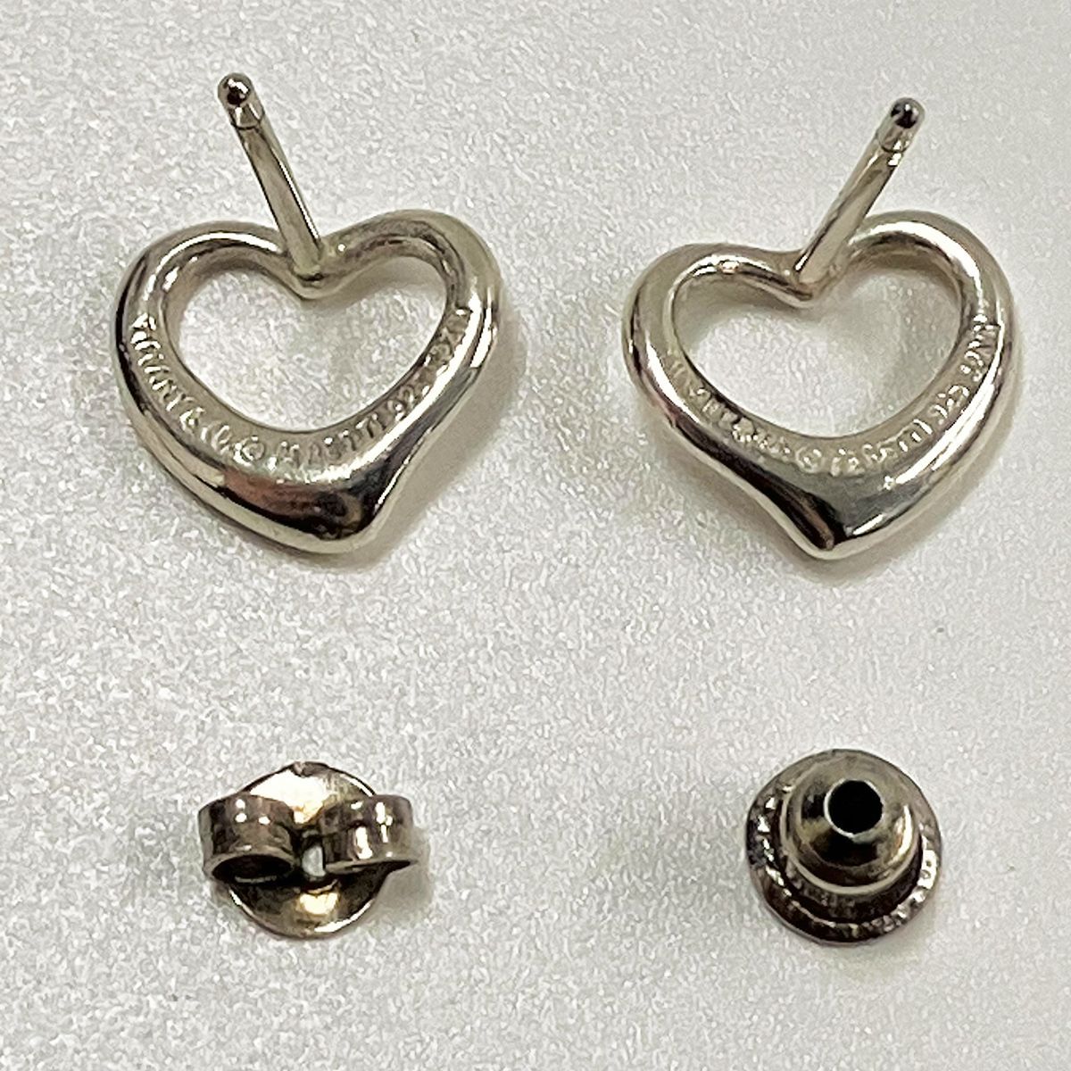 TIFFANY&Co. ティファニー オープンハート ピアス 925 ポスト585
