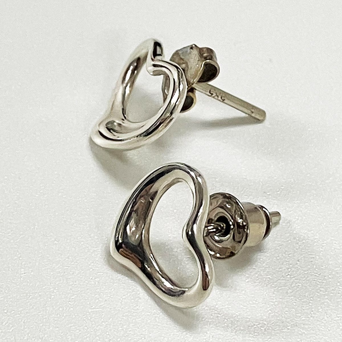 TIFFANY&Co. ティファニー オープンハート ピアス 925 ポスト585