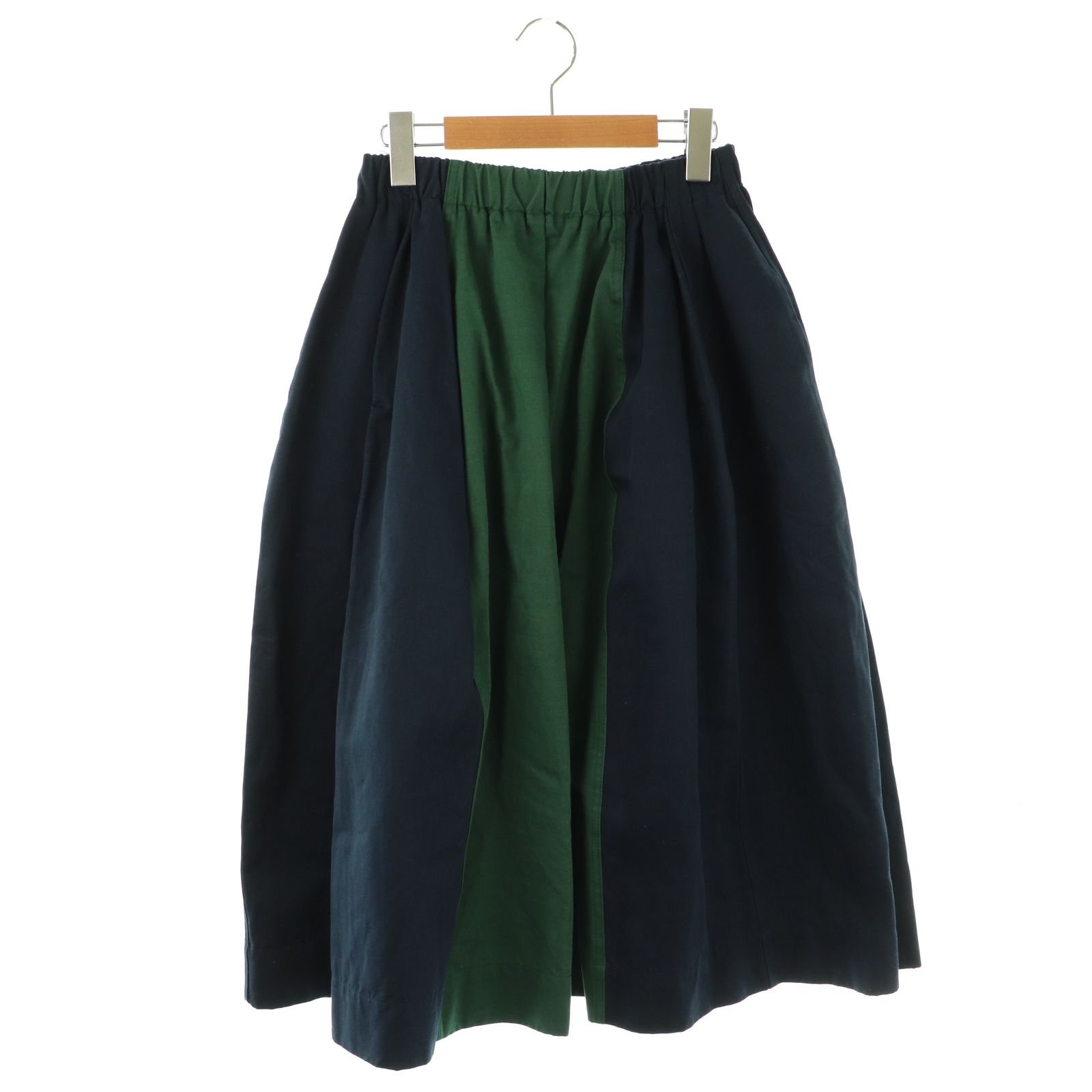 マルニ MARNI GOMAW43JQ0 バイカラーギャザースカート リネン混 38