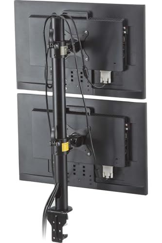 サンワダイレクト モニターアーム デュアルモニター対応 上下2台設置 クランプ固定 2画面 デュアルディスプレイ 100 LA 031