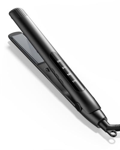 2025新モデル 3 Dクッションプ RUNCTY ヘアアイロン ストレート アイロン 25 mm 4段階温度調整 170 230℃ 8000万高濃度マイナスイオン 美髪 ふんわり 潤い ツヤ感 均一熱伝導 自動電源オフ ロック機能付き 2 Wayアイロン