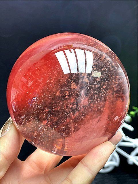 超綺麗☆赤水晶丸玉B88E1/50E20C - メルカリ