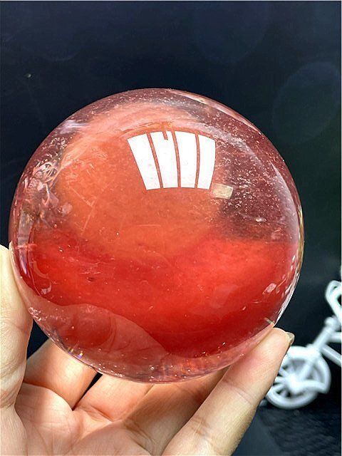 超綺麗☆赤水晶丸玉B88E1/50E20C - メルカリ