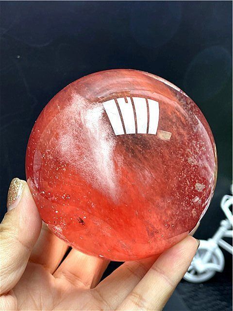 超綺麗☆赤水晶丸玉B88E1/50E20C - メルカリ