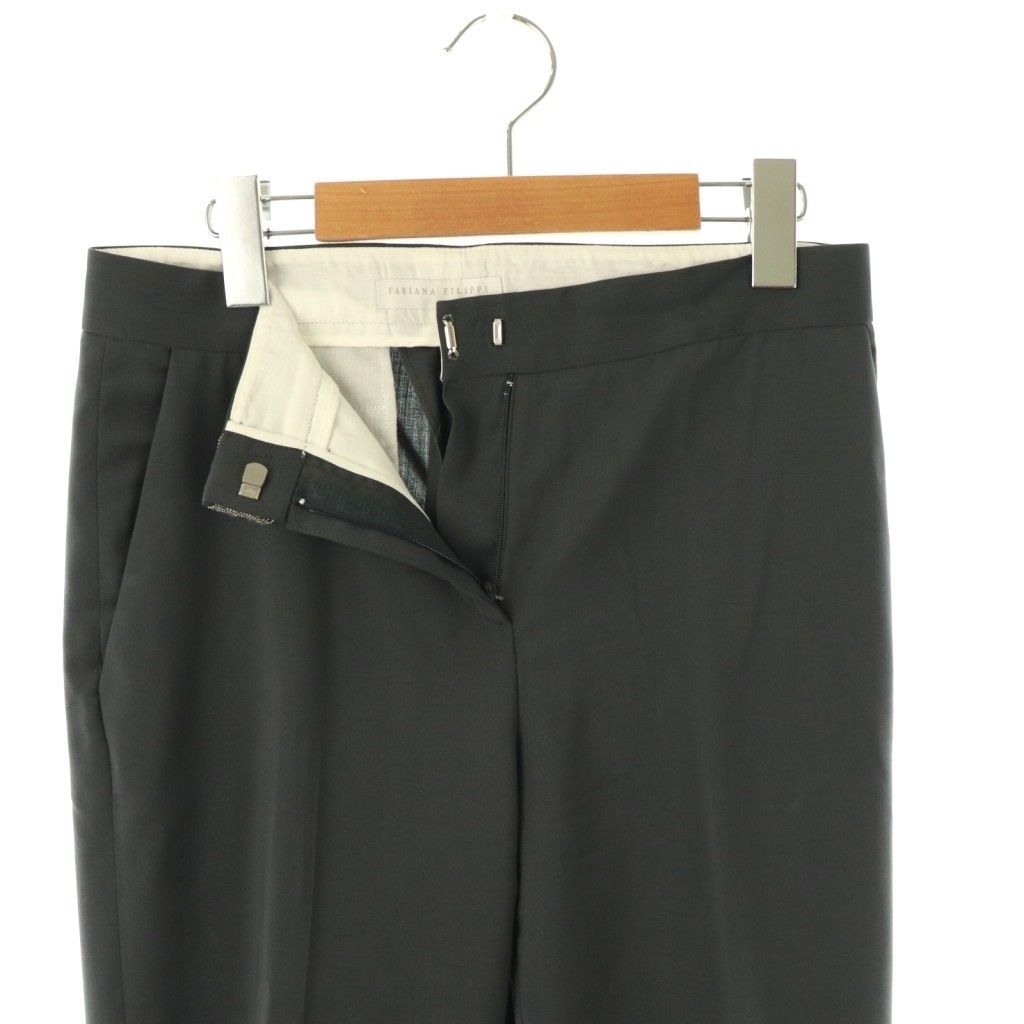 ☘️新品FABIANA FILIPPI のウールテーパンツ☘️ ファビアナフィリッピ FABIANA FILIPPI ウール パンツ スラックス XXS