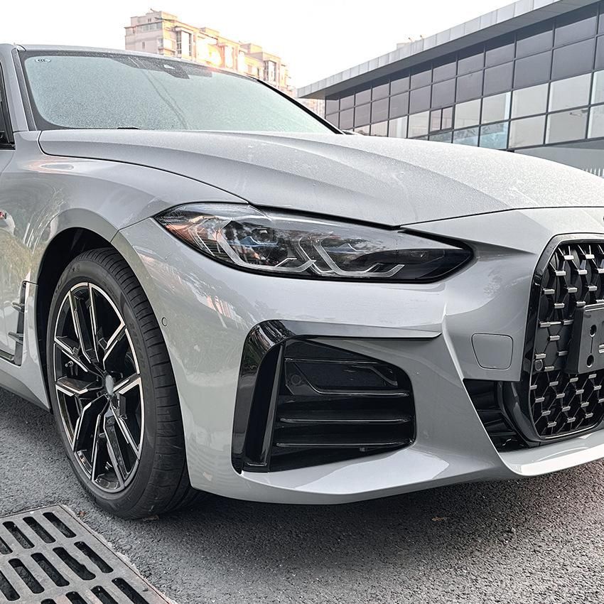 スポーティ全開 BMW フロントバンパー カバー カナード G 26 420 i M 440 Mスポーツ 4シリーズ グランクーペ 黒 b 13181
