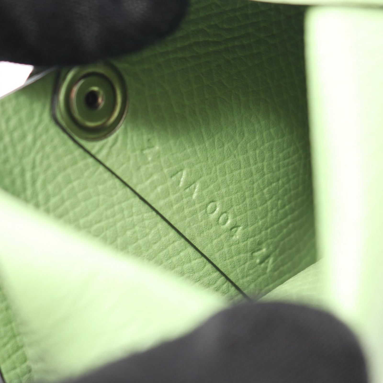 エルメス HERMES コインケース バスティア ヴェールクリケット レザー