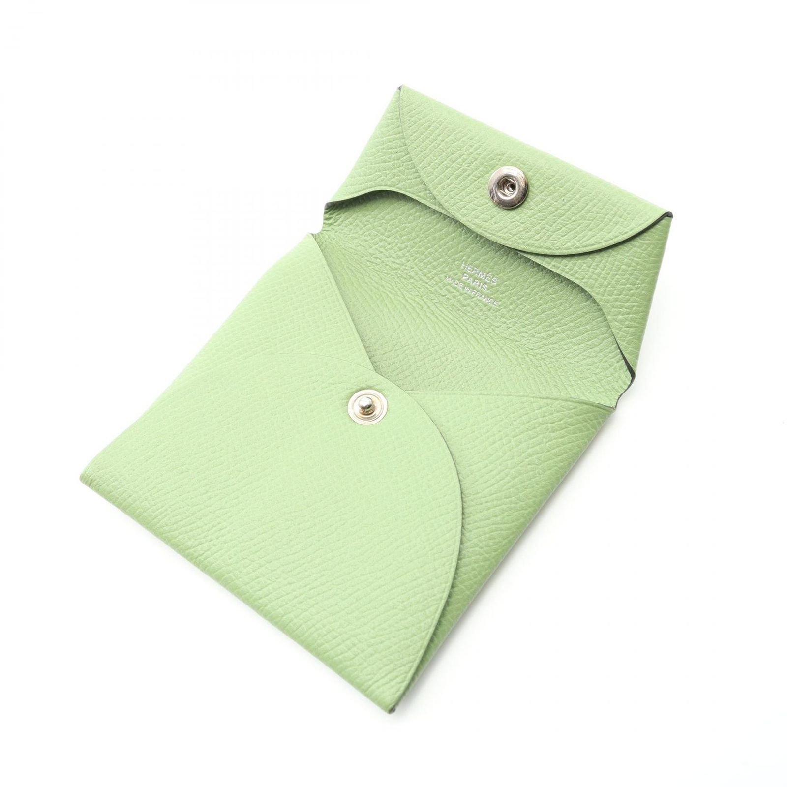 エルメス HERMES コインケース バスティア ヴェールクリケット レザー