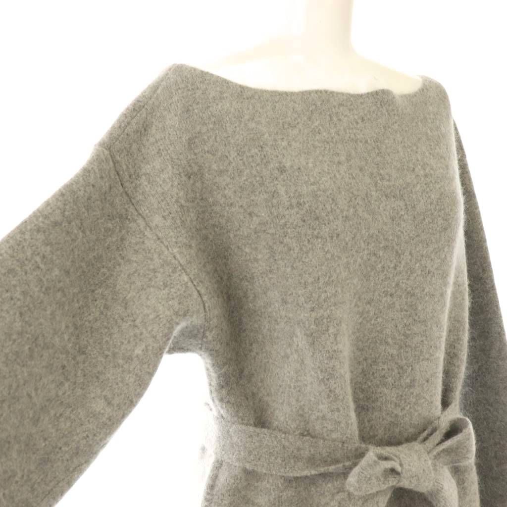  フレイアイディー FRAY I D 25 AW フォックスウールミニニットワンピース F グレー ES OS SH 長袖 七分袖 ミニワンピース