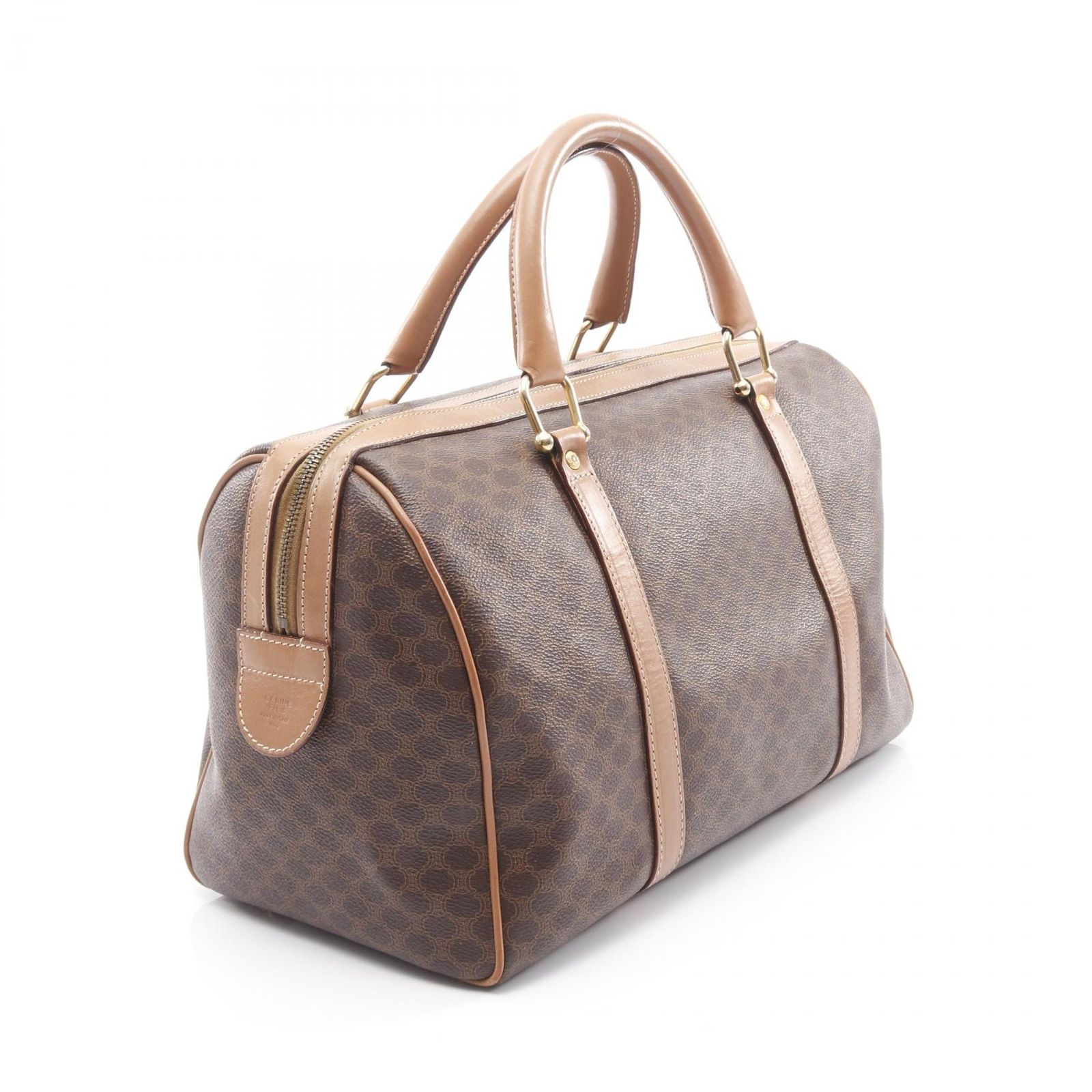 セリーヌ CELINE ハンドバッグ マカダム ダークブラウン PVC