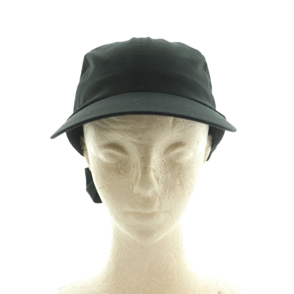 ヨリ yori サンブロックキャップ 帽子 リボン 57cm 黒 ブラック YR2126