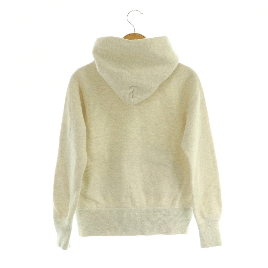 美品ドゥロワー スウェットパーカー白、サイズ1 Drower ドゥロワー Drawer ジップアップパーカー 裏起毛 スウェット 1 オフ