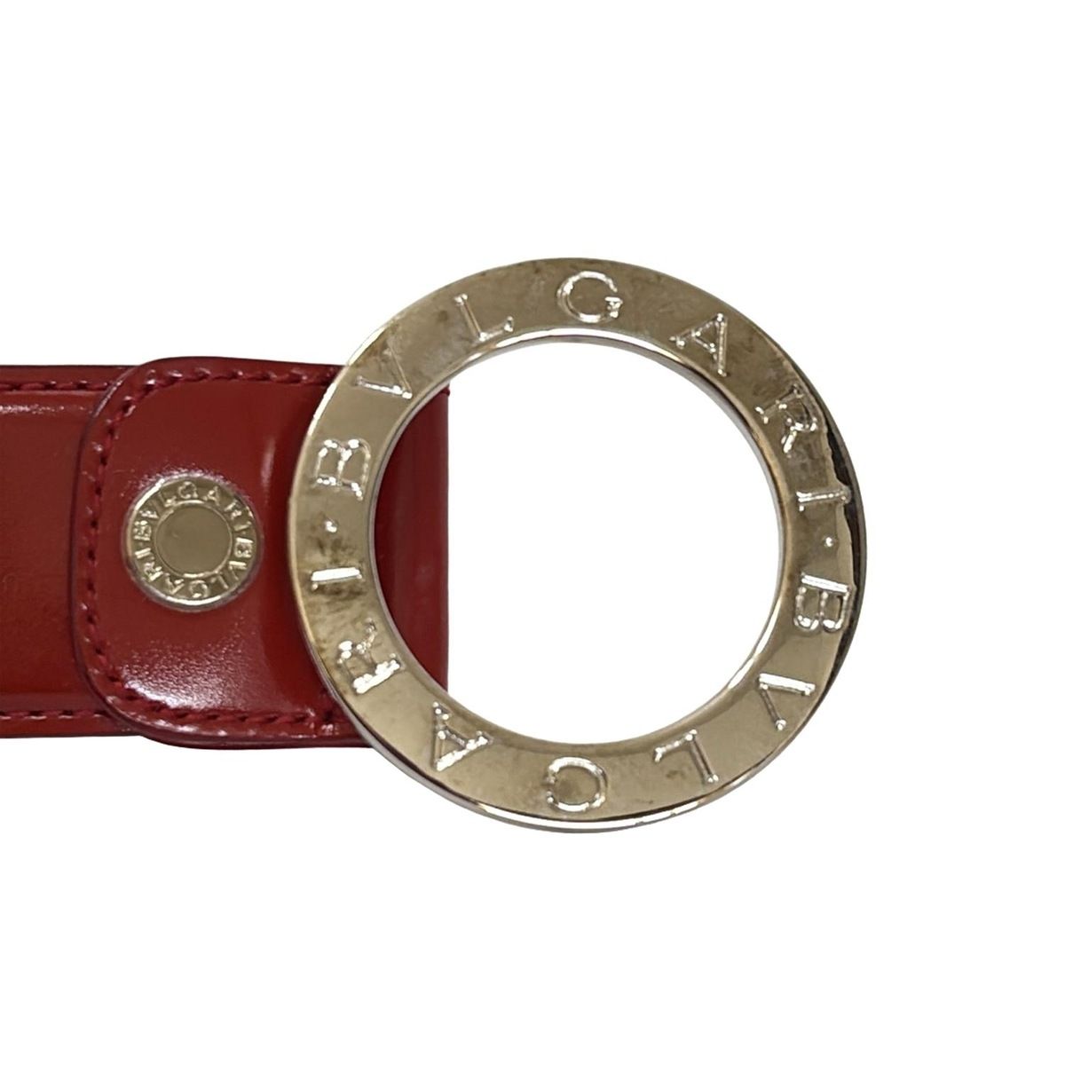 BVLGARI(ブルガリ) ベルト 110/44 - レッド×シルバー ブルガリブルガリ
