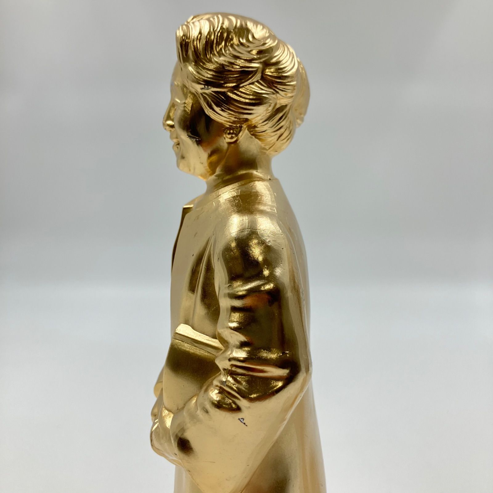 OG10 昭和天皇 ご夫妻 立像 御在位五拾年記念品 24KGP 金メッキ 像のみ
