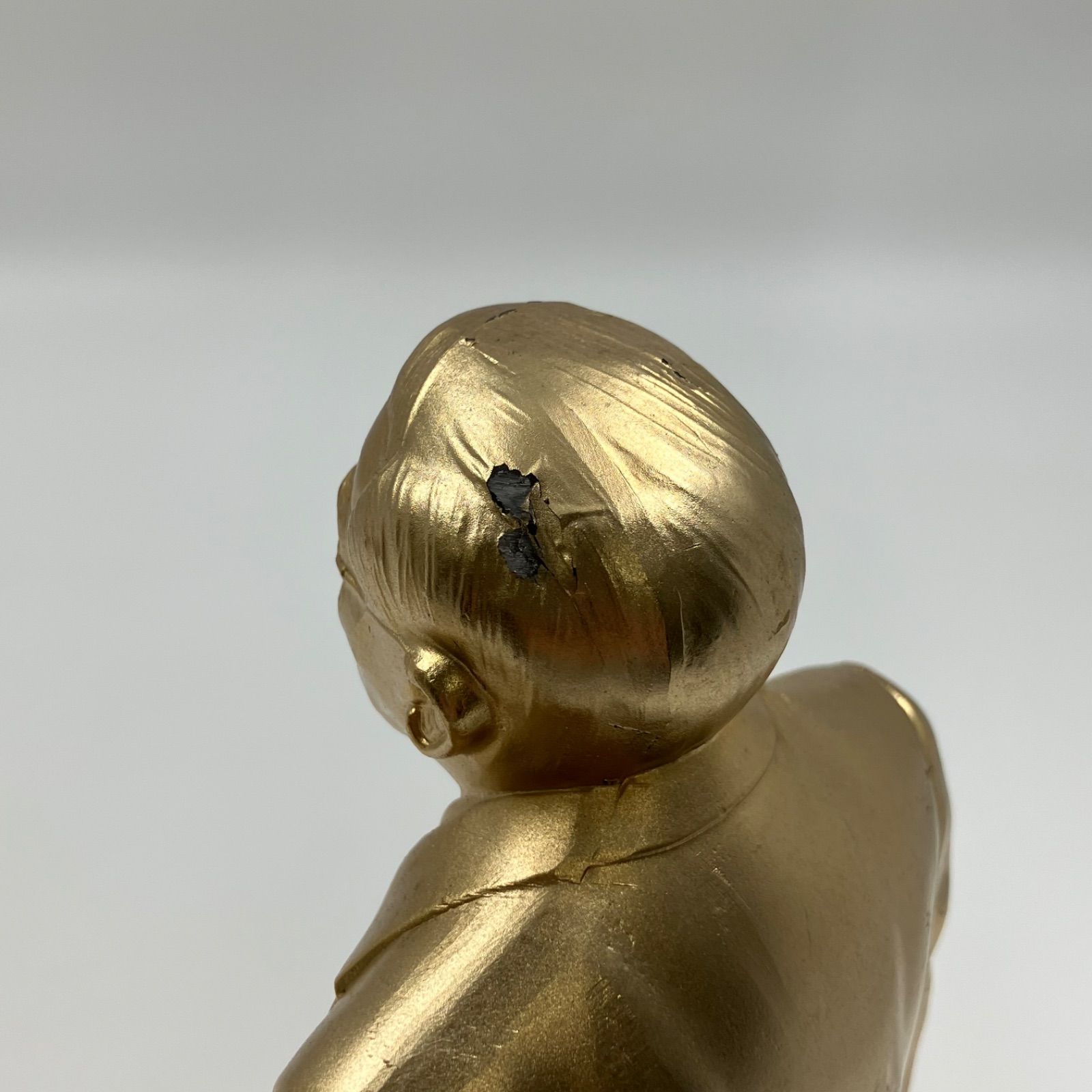 OG10 昭和天皇 ご夫妻 立像 御在位五拾年記念品 24KGP 金メッキ 像のみ