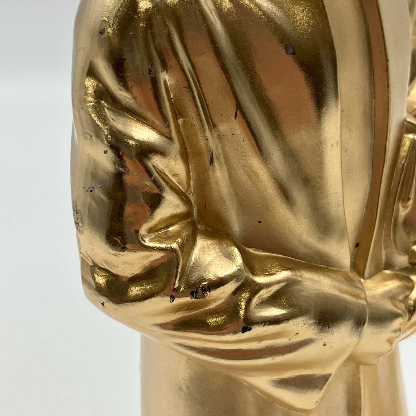 OG10 昭和天皇 ご夫妻 立像 御在位五拾年記念品 24KGP 金メッキ 像のみ