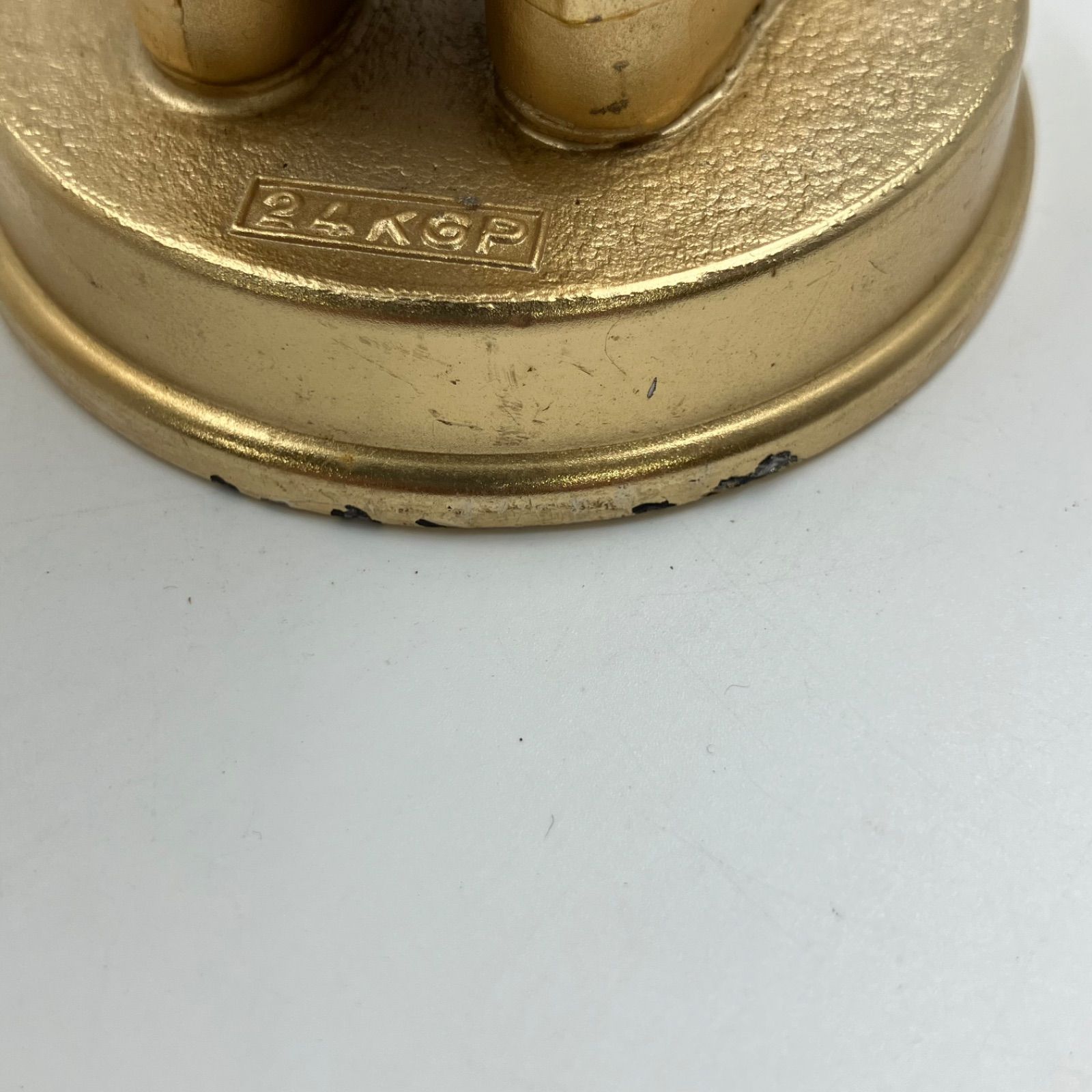 OG10 昭和天皇 ご夫妻 立像 御在位五拾年記念品 24KGP 金メッキ 像のみ