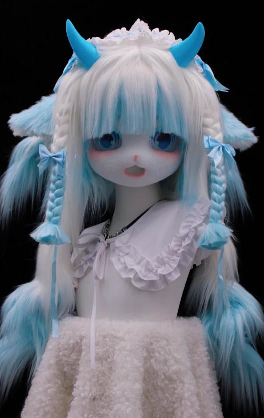 着ぐるみヘッド kigurumi NO 188 羊 青 ファースーツ 全頭ヘッド ケモノ マスク ぬいぐるみ コスプレ コスチューム