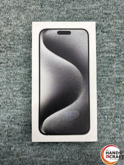 保証未開始 Apple iPhone 15 ProMax 1 TB MU 703 J A アイフォン15 プロマックス 1テラ ホワイトチタニウム