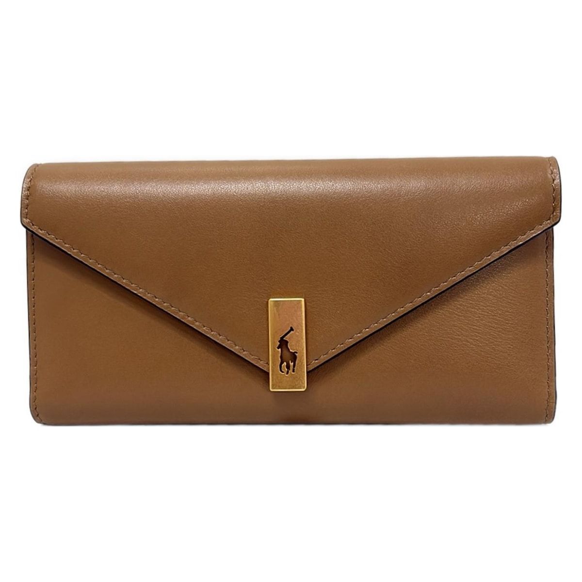 POLObyRalphLauren ポロラルフローレン 長財布 - ライトブラウン レザー