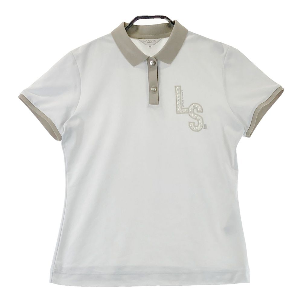 LANVIN SPORT ホワイトポロシャツ 40 サイズ：40 LANVIN SPORT ランバン スポール 半袖ポロシャツ ホワイト
