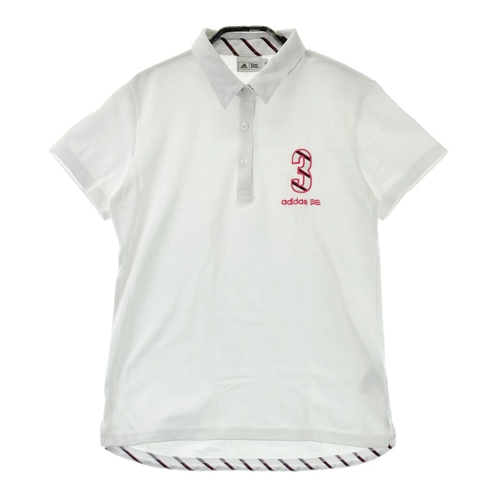 格安，人気 サイズ：L/G ADIDAS GOLF アディダスゴルフ N67783 半袖ポロシャツ  ホワイト系 [240101573834] ゴルフウェア レディース ストスト シャツ