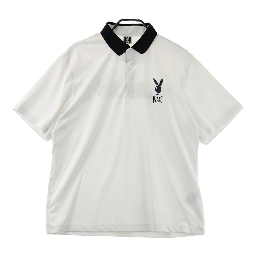 サイズ：3 WAAC ワック ×PLAYBOY 半袖ポロシャツ ホワイト系
