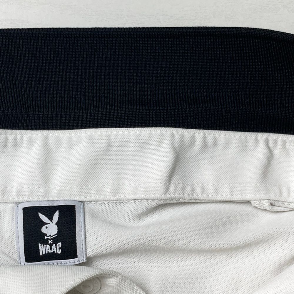 サイズ：3 WAAC ワック ×PLAYBOY 半袖ポロシャツ ホワイト系