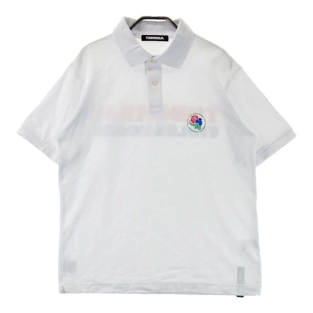 サイズ：M TANGRAM タングラム ×VIOLA&ROSES 半袖ポロシャツ ホワイト