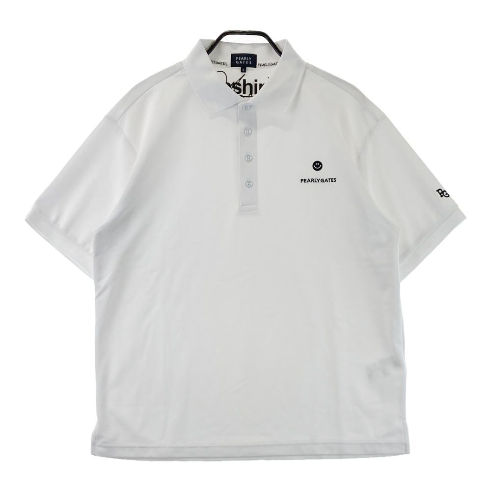 サイズ 6 PEARLY GATES パーリーゲイツ 053-4260617 半袖ポロシャツ ホワイト系 ゴルフウェア メンズ ストスト