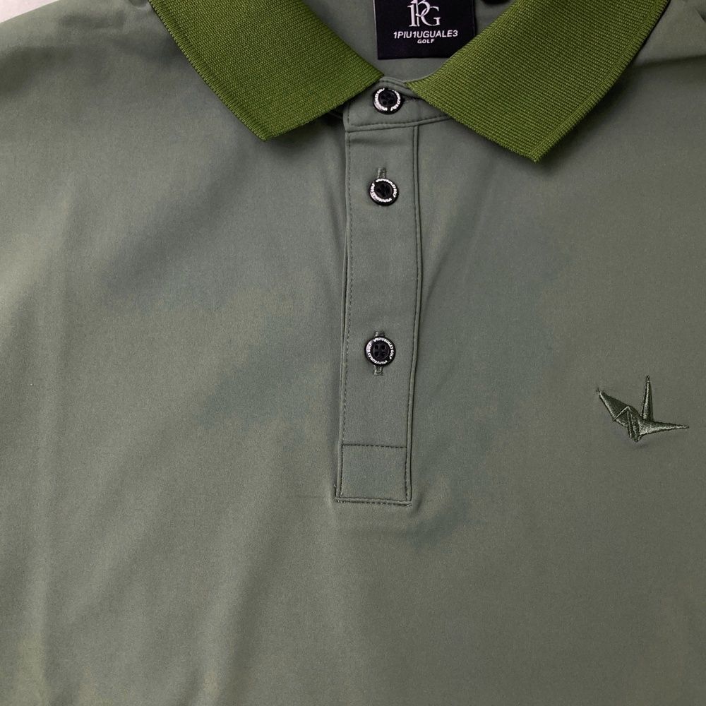 サイズ：3 1PIU1UGUALE3 GOLF GCT007 半袖ポロシャツ カーキ系