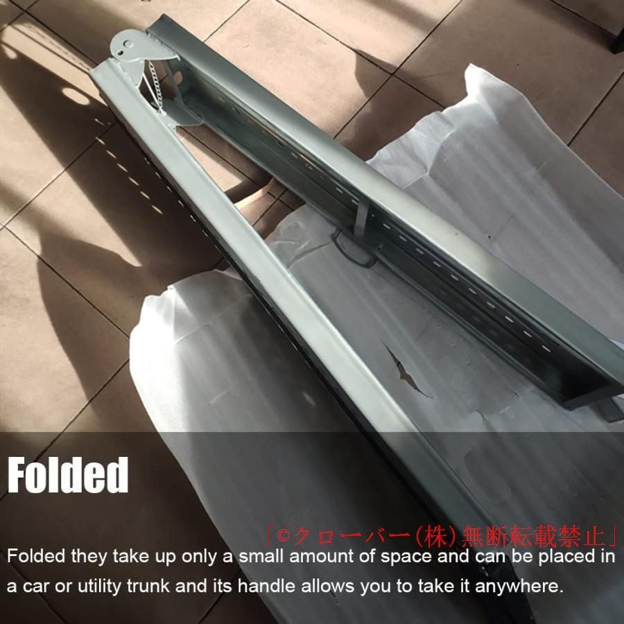  スロープ車椅子段差解消長さ2 m 2.4 2.8 m折りたたみ式階段の出入り口の正面玄関の階段の車のための車椅子の傾斜路滑り止めの表面が付いている その他 キッチン 食器