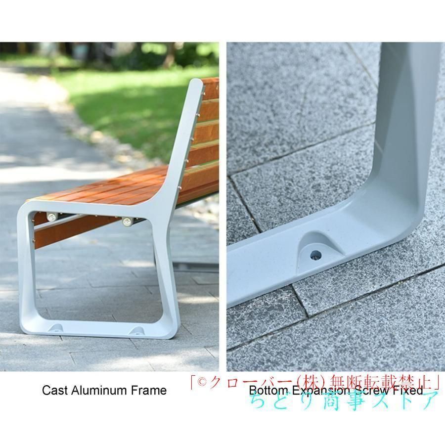  3 の座席パティオの庭のベンチ公園のベンチ 耐候性がある防蝕木製のパティオのベンチ 鋳造アルミ クローバーフレームが付いている余暇の ブレンダー その他 キッチン 食器