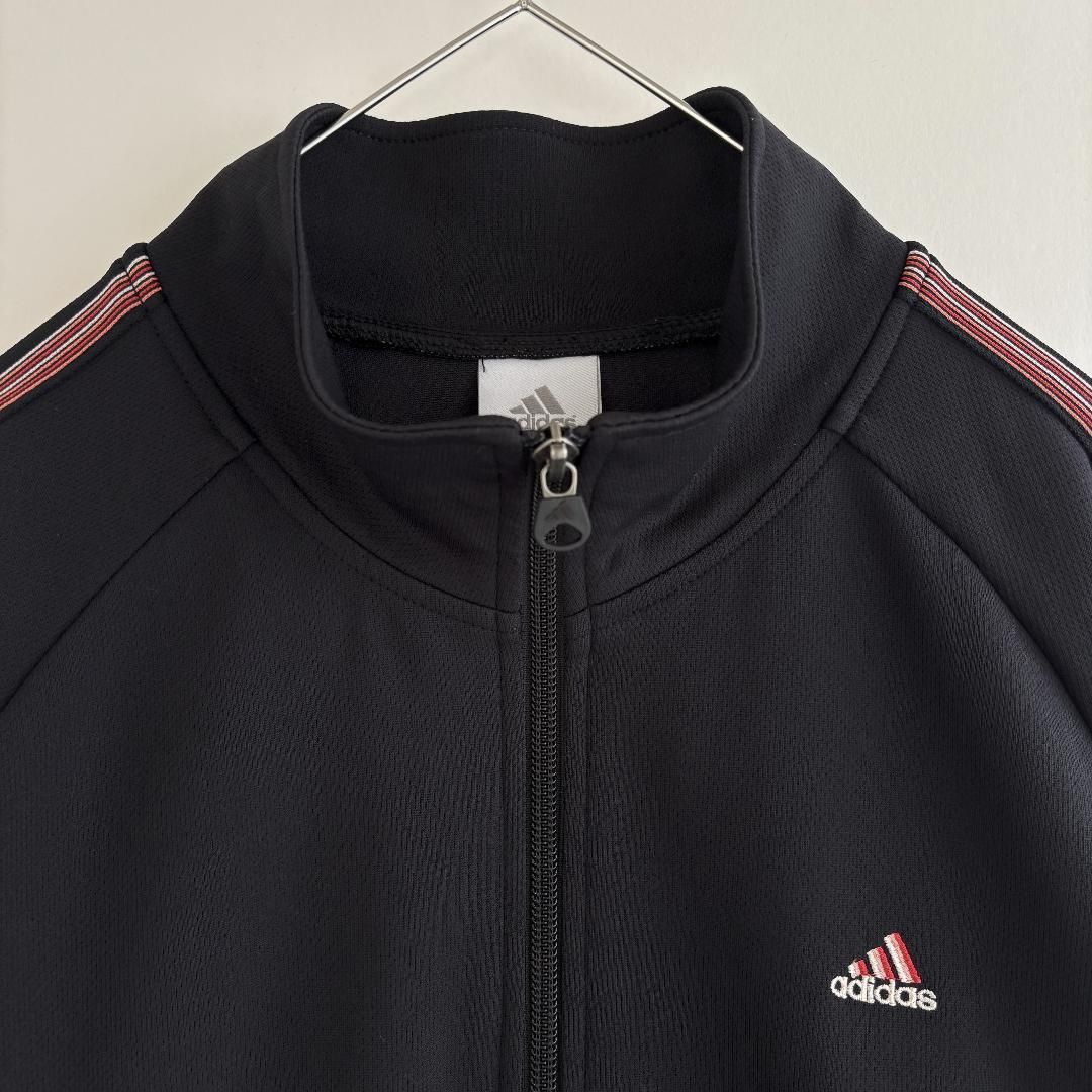 adidas トラックジャケット ジャージ 刺繍 マルチカラーストライプ 万