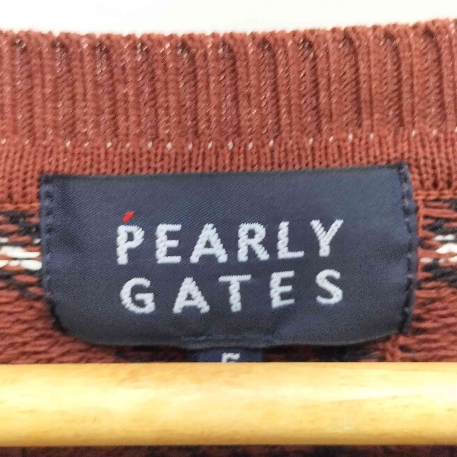 パーリーゲイツ PEARLY GATES 23AW ロゴワッペン クルーネックニット
