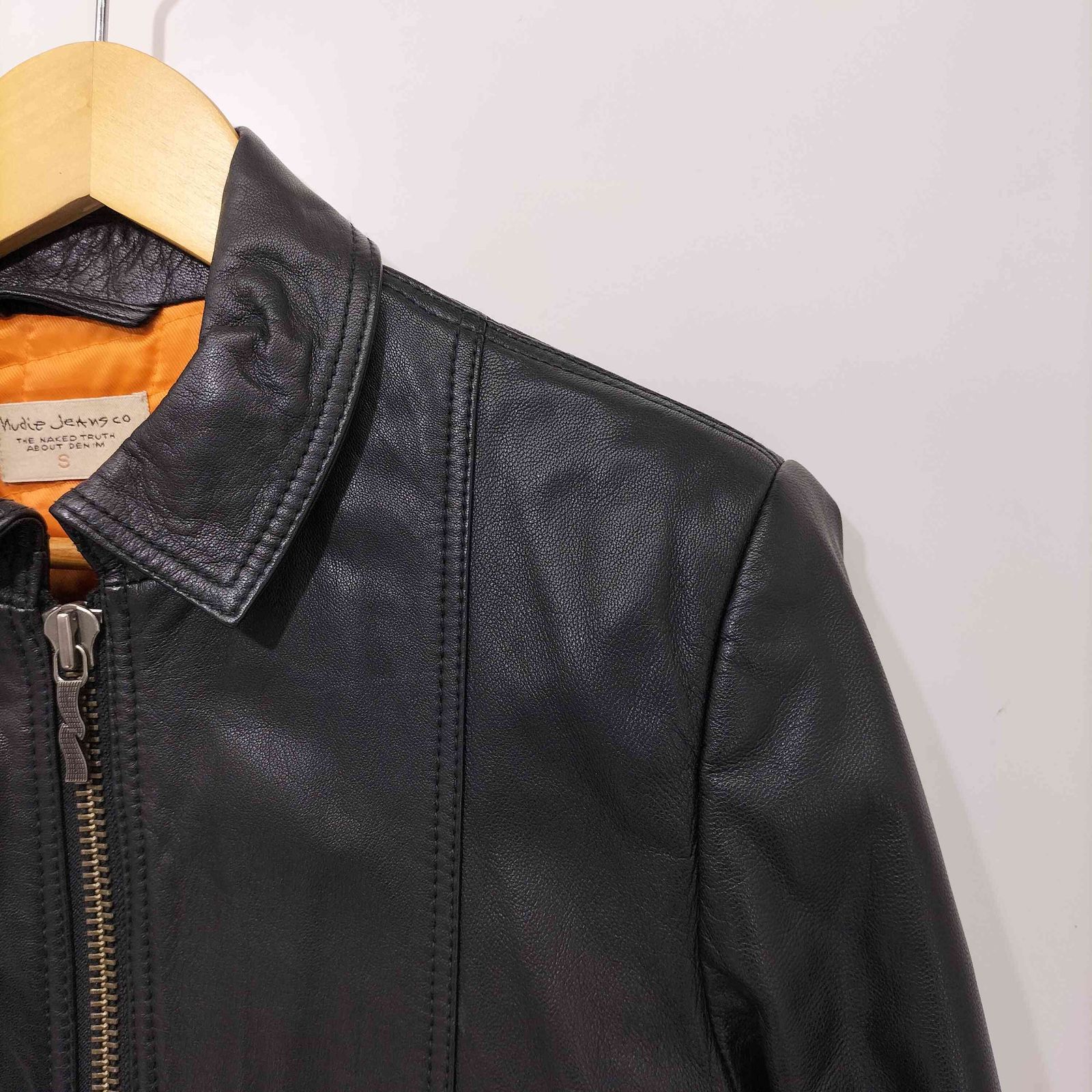 ヌーディージーンズ Nudie Jeans Jonny Leather Jacket ゴートナッパ 