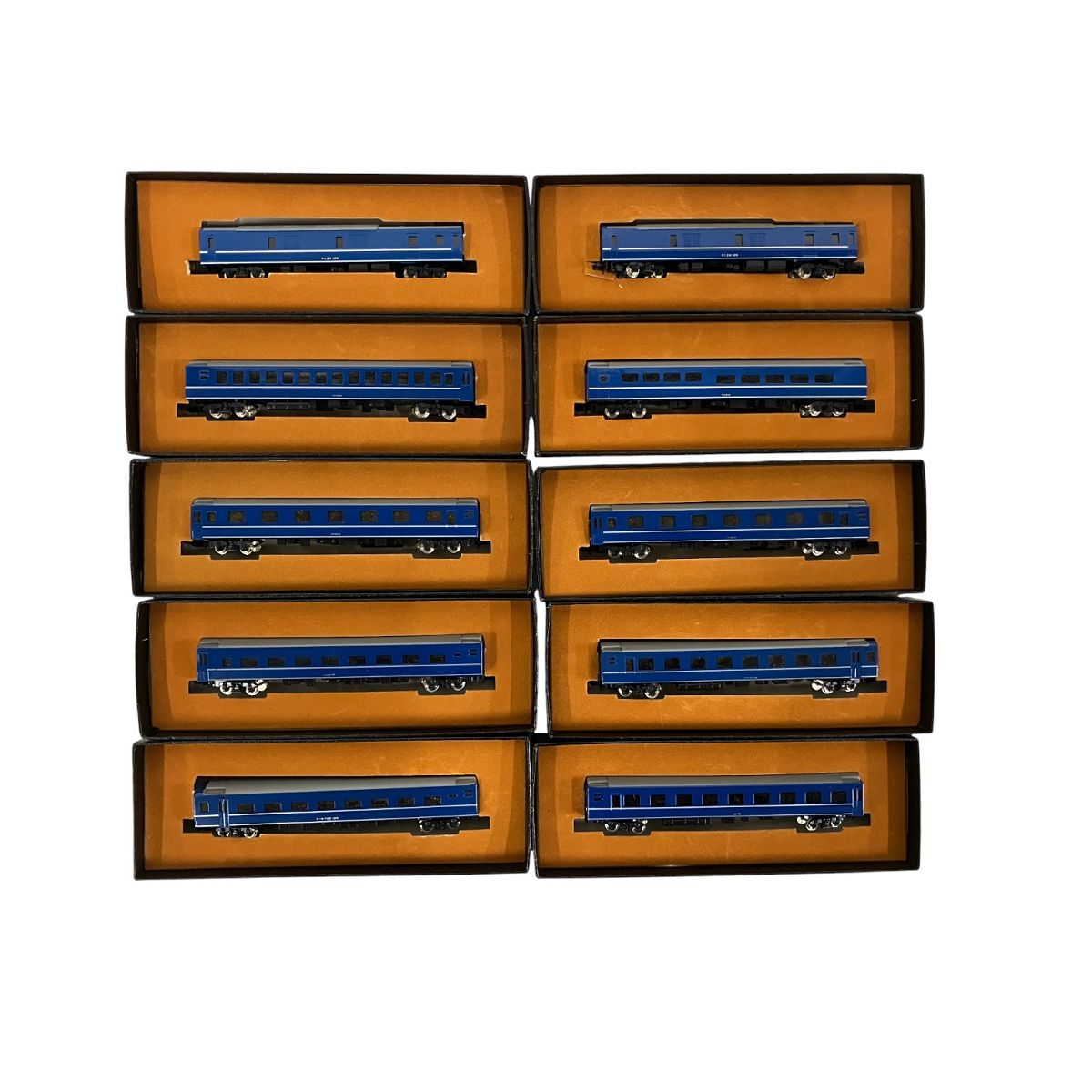 エンドウ 5001 5002 5003 5004 5005 10両セット 24系25形寝台客車 Nゲージ 鉄道模型