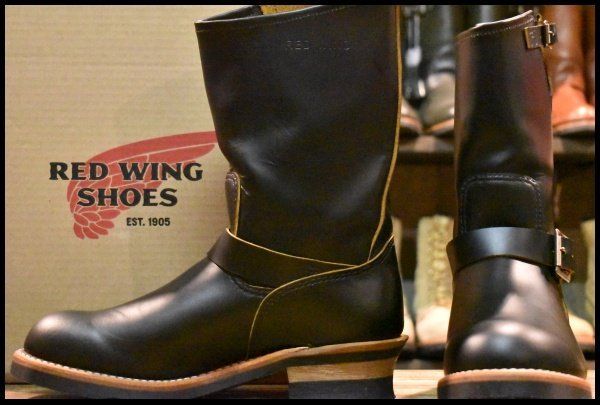 8.5 D 25年 レッドウィング 2966 ブラック クローンダイク エンジニア 茶芯 黒 ブーツ redwing 9268 FJ 242