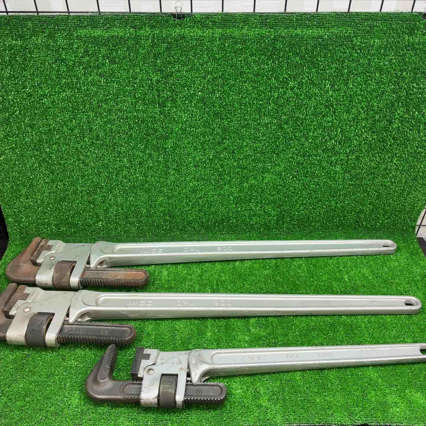 品 MCC パイプレンチ 900 2 600 1 ３本セット