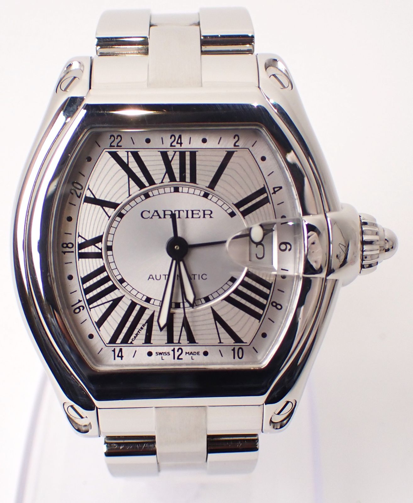 新品仕上げ済 Cartier(カルティエ) ロードスターGMT XLサイズ W62032X6