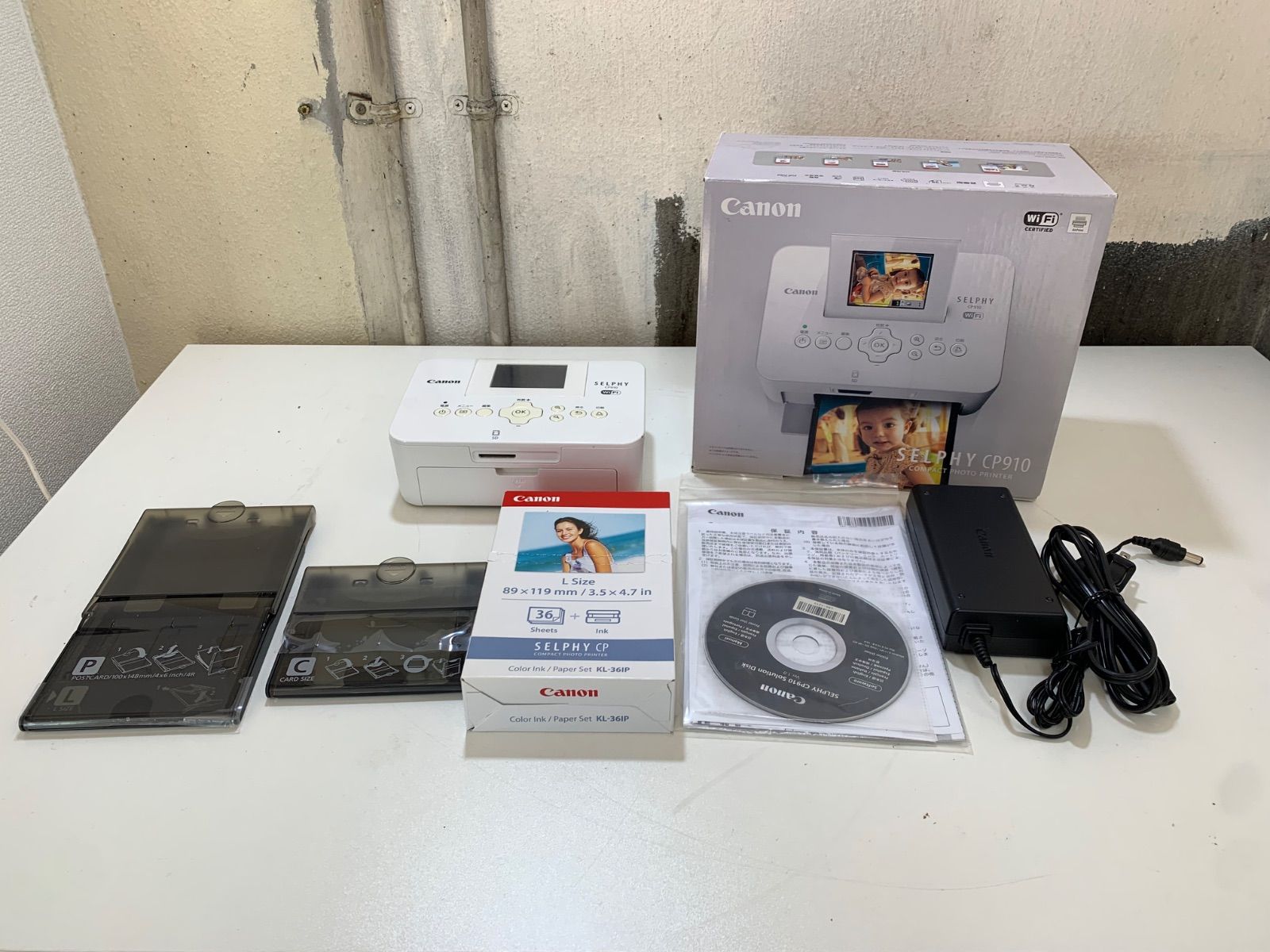 j304 Canon SELPHY CP910 コンパクトフォトプリンター 動作確認済み