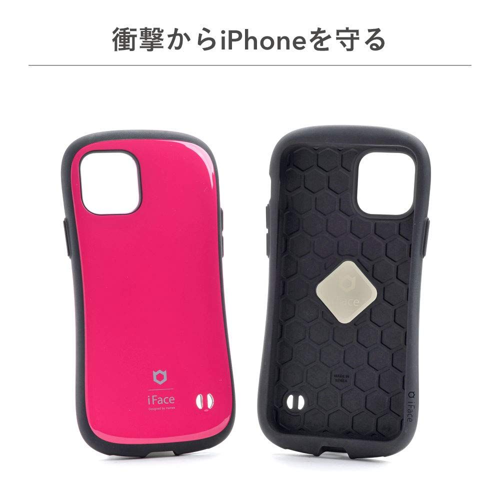 iFace First Class Standard iPhone 14 ケース (ブラック)【アイフェイス アイフォン14 用 iphone14 用 カバー 韓国 耐衝撃 ストラップホール】 [ブラック・iPhone14専用]