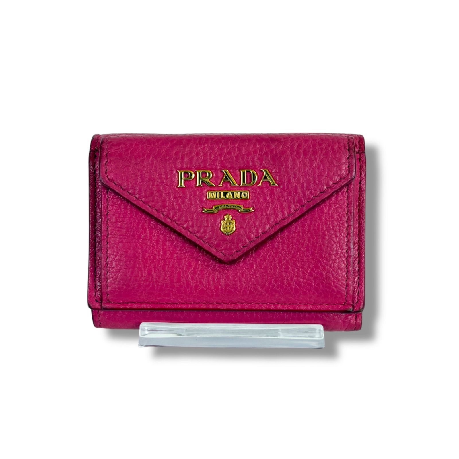 プラダ PRADA ヴィッテロダイノレザー コンパクトウォレット 三つ折り 