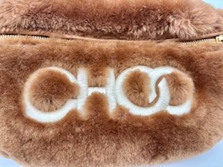 JIMMY CHOO ジミーチュウ ファーボディバッグ ロゴウエストバッグ