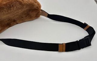 JIMMY CHOO ジミーチュウ ファーボディバッグ ロゴウエストバッグ