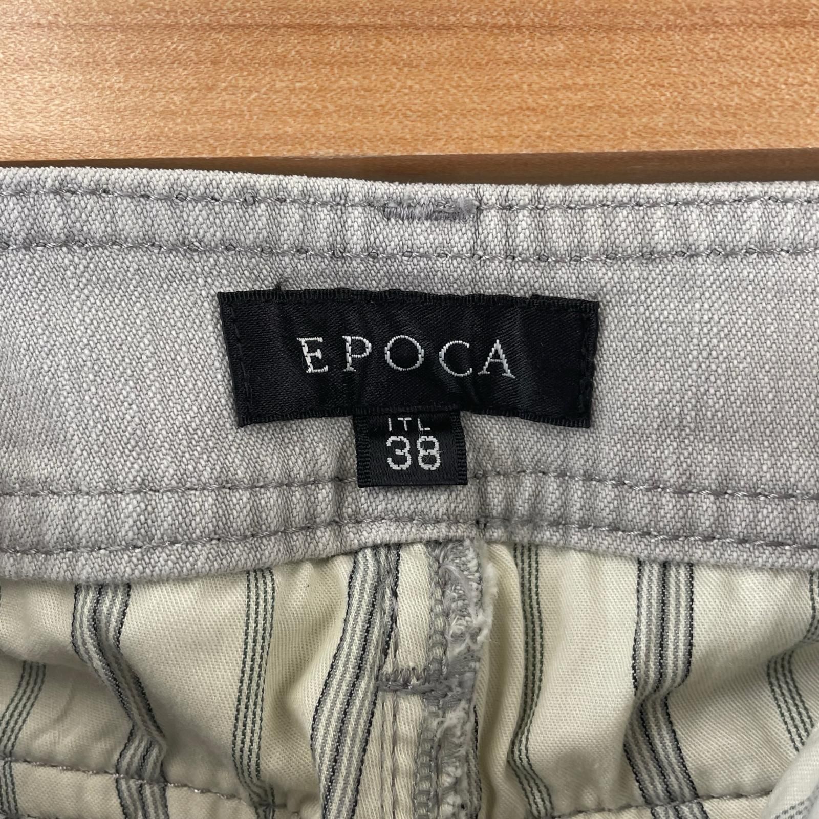 極美品 EPOCA エポカ 無地 オールシーズン スキニーデニム コットン グレー レディース 38【古着】【中古】 極美品 EPOCA エポカ 無地 オールシーズン スキニーデニム コットン