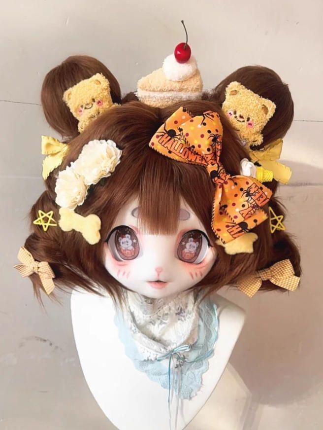 着ぐるみヘッド kigurumi NO.190 くま ブラウン ファースーツ 全頭